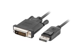 Kabel Lanberg CA-DPDV-10CU-0018-BK (DisplayPort M - DVI-D M; 1,8m; kolor czarny)