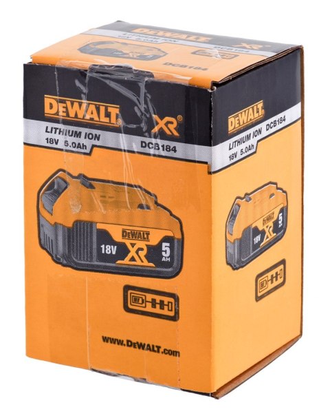 Akumulator DeWalt XR DCB184-XJ (Li-Ion) Akumulator DeWalt XR DCB184-XJ (Li-Ion)