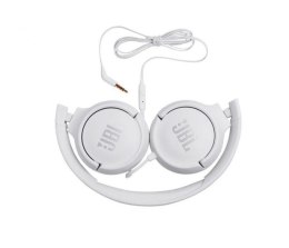 Słuchawki JBL Tune 500 (białe, nauszne, z wbudowanym mikrofonem)
