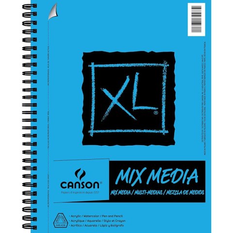 Blok rysunkowy Canson XL Mix Media Biały A4 Papier 5 Sztuk 30 Kartki 300 g/m² Blok rysunkowy Canson XL Mix Media Biały A4 Papier 5 Sztuk 30 Kartki 300 g/m²