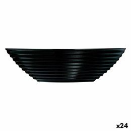 Miska Luminarc Harena Czarny Szkło (16 cm) (24 Sztuk)