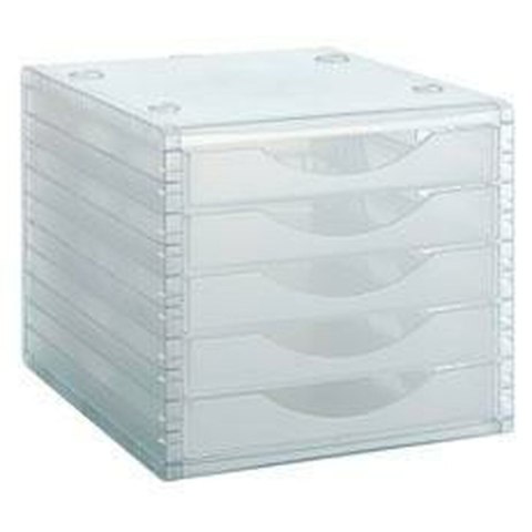 Modułowa szafka na akta Archivo 2000 ArchivoTec 5 szuflady Przezroczysty 34 x 27 x 26 cm Modułowa szafka na akta Archivo 2000 ArchivoTec 5 szuflady Przezroczysty 34 x 27 x 26 cm