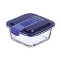 Hermetyczne pudełko na lunch Luminarc Easy Box Niebieski Szkło (380 ml) (6 Sztuk)