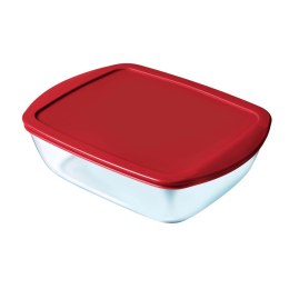 Hermetyczne pudełko na lunch Pyrex Cook & store Czerwony Szkło (400 ml) (6 Sztuk)