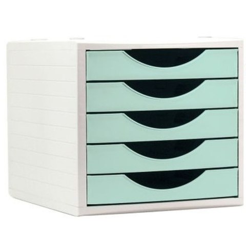 Modułowa szafka na akta Archivo 2000 ArchivoTec Serie 4000 5 szuflady Kolor Zielony Ciasto 34 x 27 x 26 cm Modułowa szafka na akta Archivo 2000 ArchivoTec Serie 4000 5 szuflady Kolor Zielony Ciasto 34 x 27 x 26 cm