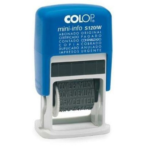 Pieczęć Colop S120/W 4 x 20 mm Niebieski Pieczęć Colop S120/W 4 x 20 mm Niebieski