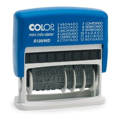 Pieczęć Colop S120/WD Data 4 x 42 mm Niebieski Pieczęć Colop S120/WD Data 4 x 42 mm Niebieski