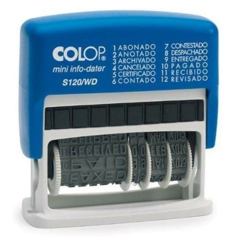 Pieczęć Colop S120/WD 4 x 42 mm Data Niebieski Pieczęć Colop S120/WD 4 x 42 mm Data Niebieski