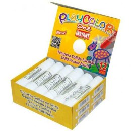 Farba temperowa Playcolor Basic One Solid Biały 12 Części