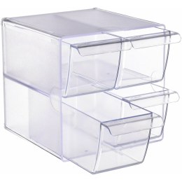 Wielofunkcyjny organizer Archivo 2000 Przezroczysty 19 x 15 x 15 cm