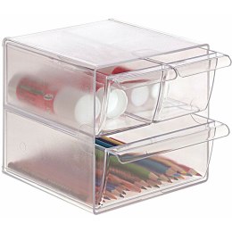 Wielofunkcyjny organizer Archivo 2000 Przezroczysty 19 x 15 x 15 cm