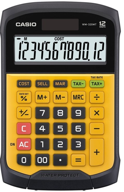 CASIO KALKULATOR BIUROWY WODOODPORNY WM-320MT-S, 12-cyfrowy wyświetlacz, Wyjmowana klawiatura, 108,5x168,5, Poziom wodoszczelnoś CASIO KALKULATOR BIUROWY WODOODPORNY WM-320MT-S, 12-cyfrowy wyświetlacz, Wyjmowana klawiatura, 108,5x168,5, Poziom wodoszczelnoś