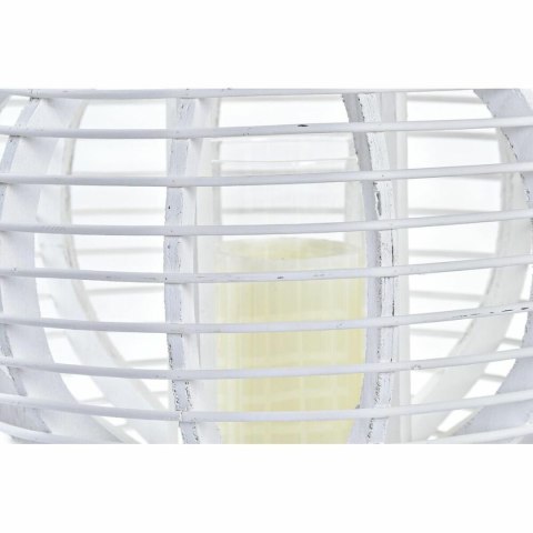 Lampa DKD Home Decor Szkło Biały Bambus (35 x 35 x 29 cm) Lampa DKD Home Decor Szkło Biały Bambus (35 x 35 x 29 cm)