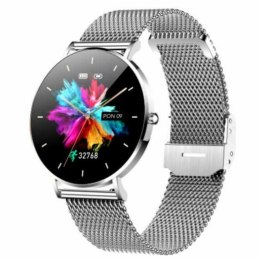 MANTA Smartwatch Alexa srebrny