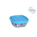Hermetyczne pudełko na lunch Duralex Freshbox Niebieski Kwadratowy (150 ml) (9 x 9 x 4 cm)