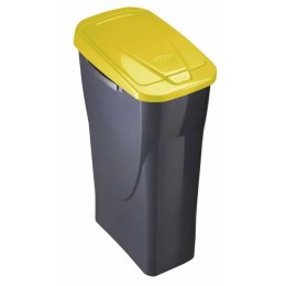 Kosz na śmieci do recyklingu Mondex Ecobin Żółty Z pokrywką 25 L