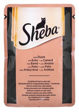 SHEBA Selection Drobiowe Smaki w sosie - mokra karma dla kotów - 80x85 g