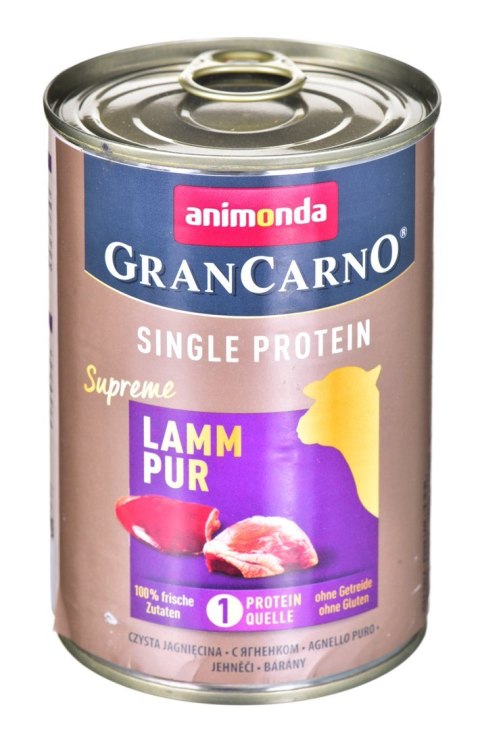 ANIMONDA GranCarno Single Protein jagnięcina - mokra karma dla psa - 400g ANIMONDA GranCarno Single Protein jagnięcina - mokra karma dla psa - 400g