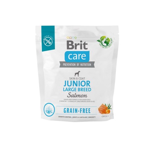BRIT Care Grain-Free Junior Large Breed Salmon - sucha karma dla psa - 1 kg BRIT Care Grain-Free Junior Large Breed Salmon - sucha karma dla psa - 1 kg