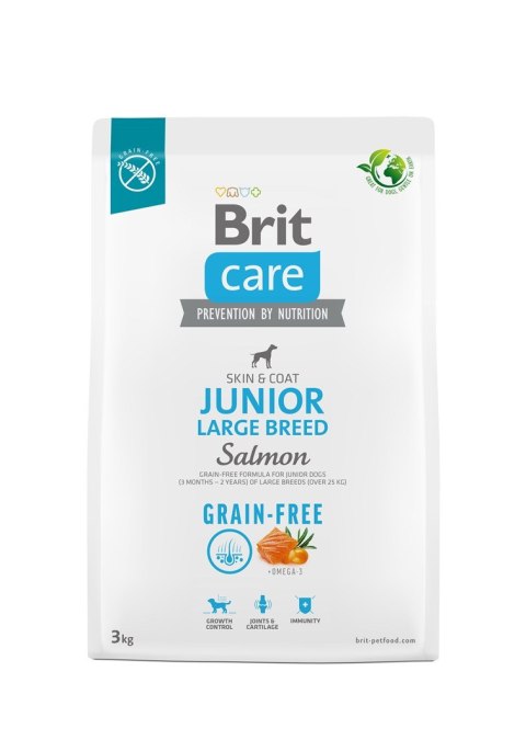BRIT Care Grain-Free Junior Large Breed Salmon - sucha karma dla psa - 3 kg BRIT Care Grain-Free Junior Large Breed Salmon - sucha karma dla psa - 3 kg