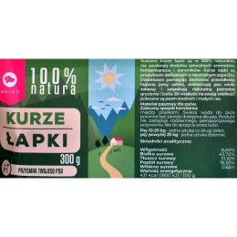 MACED 100% Natura Kurze Łapki - przysmak dla psa - 300 g
