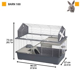 FERPLAST Barn 100 - klatka dla świnki morskiej i królika