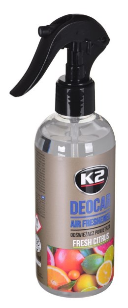 K2 DEOCAR FRESH CITRUS 250ML - odświeżacz powietrza