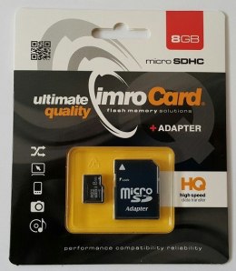 Zestaw kart IMRO 4/8G ADP (8GB; Class 4; + adapter)