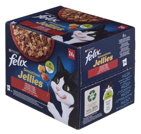 PURINA Felix Sensation: wiejskie smaki - karma dla kota - 24 x 85g PURINA Felix Sensation: wiejskie smaki - karma dla kota - 24 x 85g