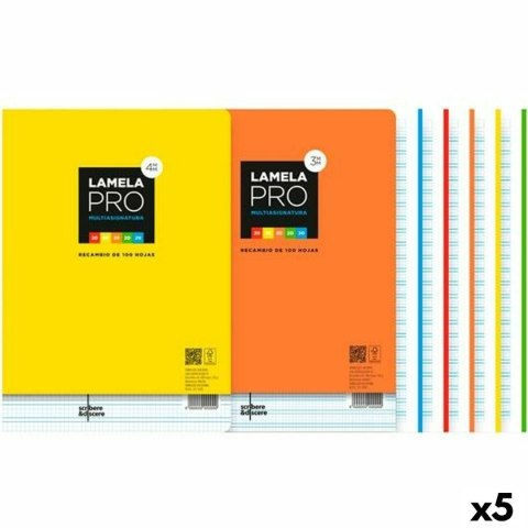 Zapasowe arkusze Lamela Wielokolorowy A4 100 Kartki 3 mm (5 Sztuk) Zapasowe arkusze Lamela Wielokolorowy A4 100 Kartki 3 mm (5 Sztuk)