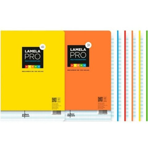 Zapasowe arkusze Lamela Wielokolorowy A4 100 Kartki 3 mm (5 Sztuk) Zapasowe arkusze Lamela Wielokolorowy A4 100 Kartki 3 mm (5 Sztuk)