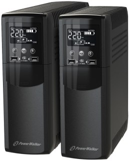 Zasilacz awaryjny UPS POWER WALKER VI 600 CSW FR (Desktop; 600VA)