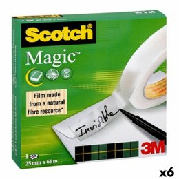 Taśma przylepna Scotch Magic 810 Przezroczysty 25 mm x 66 m (9 Sztuk)