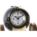 Stolné hodiny DKD Home Decor 20,5 x 20,5 x 21,5 cm Czarny Złoty Aluminium Żywica Kolonialny