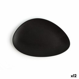 Płaski Talerz Ariane Antracita Trójkątny Czarny Ceramika Ø 21 cm (12 Sztuk)