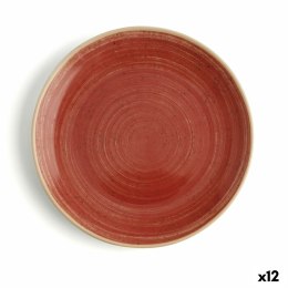 Płaski Talerz Ariane Terra Czerwony Ceramika Ø 18 cm (12 Sztuk)