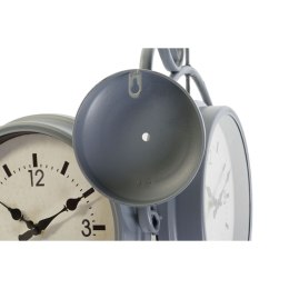 Zegar Ścienny DKD Home Decor 43 x 14,5 x 47 cm Szkło Szary Złoty Żelazo Tradycyjny (2 Sztuk)
