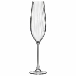 Kieliszek do szampana Bohemia Crystal Optic Przezroczysty Szkło 260 ml (6 Sztuk)