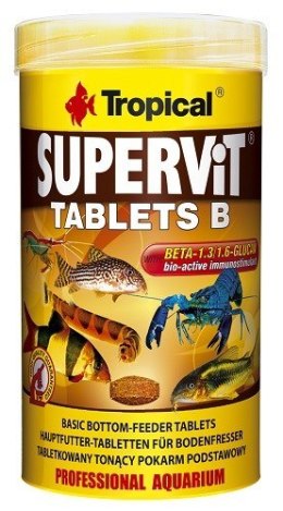 TROPICAL Supervit Tablets B - pokarm dla rybek - 150g