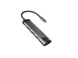 NATEC MULTIPORT FOWLER GO USB-C -> HUB USB 3.0 X2, HDMI 4K, USB-C PD, RJ45 NMP-1985
