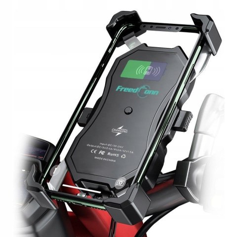 Uchwyt na telefon i ładowarka indukcyjna FreedConn MC1W 15W + USB Uchwyt na telefon i ładowarka indukcyjna FreedConn MC1W 15W + USB