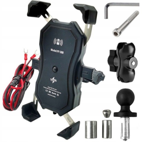 Uchwyt na telefon i ładowarka indukcyjna FreedConn MC1W 15W + USB Uchwyt na telefon i ładowarka indukcyjna FreedConn MC1W 15W + USB