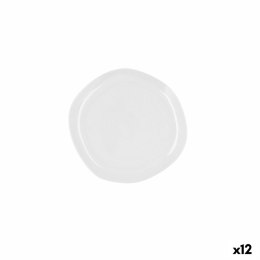 Płaski Talerz Ariane Earth Biały Ceramika Ø 21 cm (12 Sztuk)