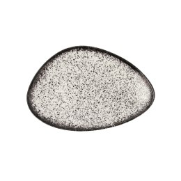 Płaski Talerz Ariane Rock Trójkątny Czarny Ceramika Ø 29 cm (6 Sztuk)