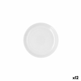 Płaski Talerz Ariane Artisan Biały Ceramika Ø 21 cm (12 Sztuk)