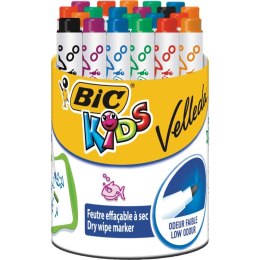Zestaw markerów Bic Kids Mini Velleda 24 Części Biała tablica Wielokolorowy