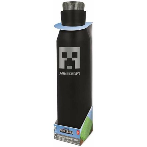 Butelka Minecraft Silikon Stal nierdzewna Plastikowy 580 ml Butelka Minecraft Silikon Stal nierdzewna Plastikowy 580 ml