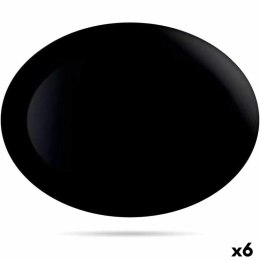 Półmisek Kuchenny Luminarc Diwali Negro Czarny Szkło 35 x 24 cm (6 Sztuk)