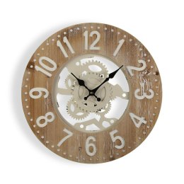 Zegar Ścienny Versa 40 x 4,5 x 40 cm Metal Drewno MDF