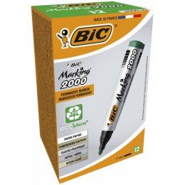 Marker permanentny Bic Marking 2000 Kolor Zielony 12 Części